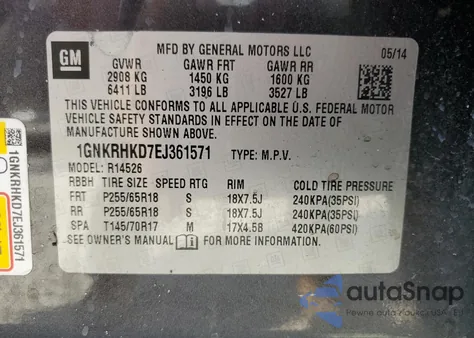1GNKRHKD7EJ361571